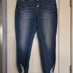 Indigo Rein Dark Blue Skinny Jeans